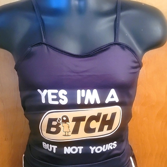 2 Piece Yes I'm B•••h But Not Yours outfit - Picture 2 of 5